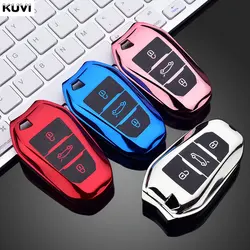 TPU Car Remote Key Case Cover Shell For Peugeot 2008 3008 4008 5008 308 408 508 Citroen C1 C2 C4 C6 C3-XR Picasso Grand DS3 DS5
