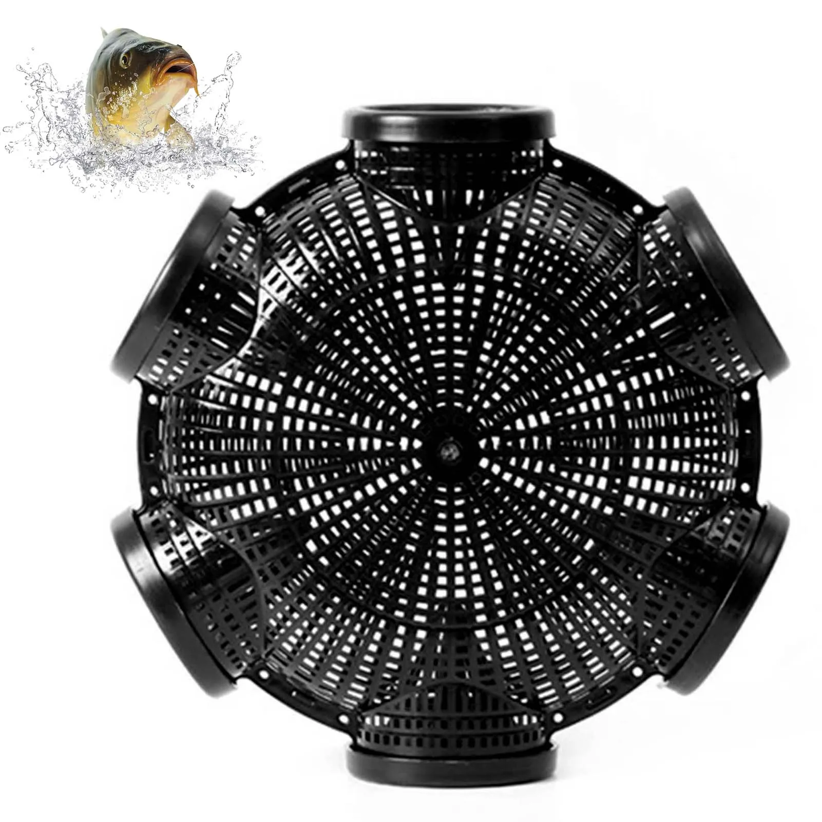 

Утолщенная клетка для вьюна с углом, простая в использовании съемная клетка с 3/6/8 отверстиями, подходит для любителей рыбалки, Прямая поставка из США