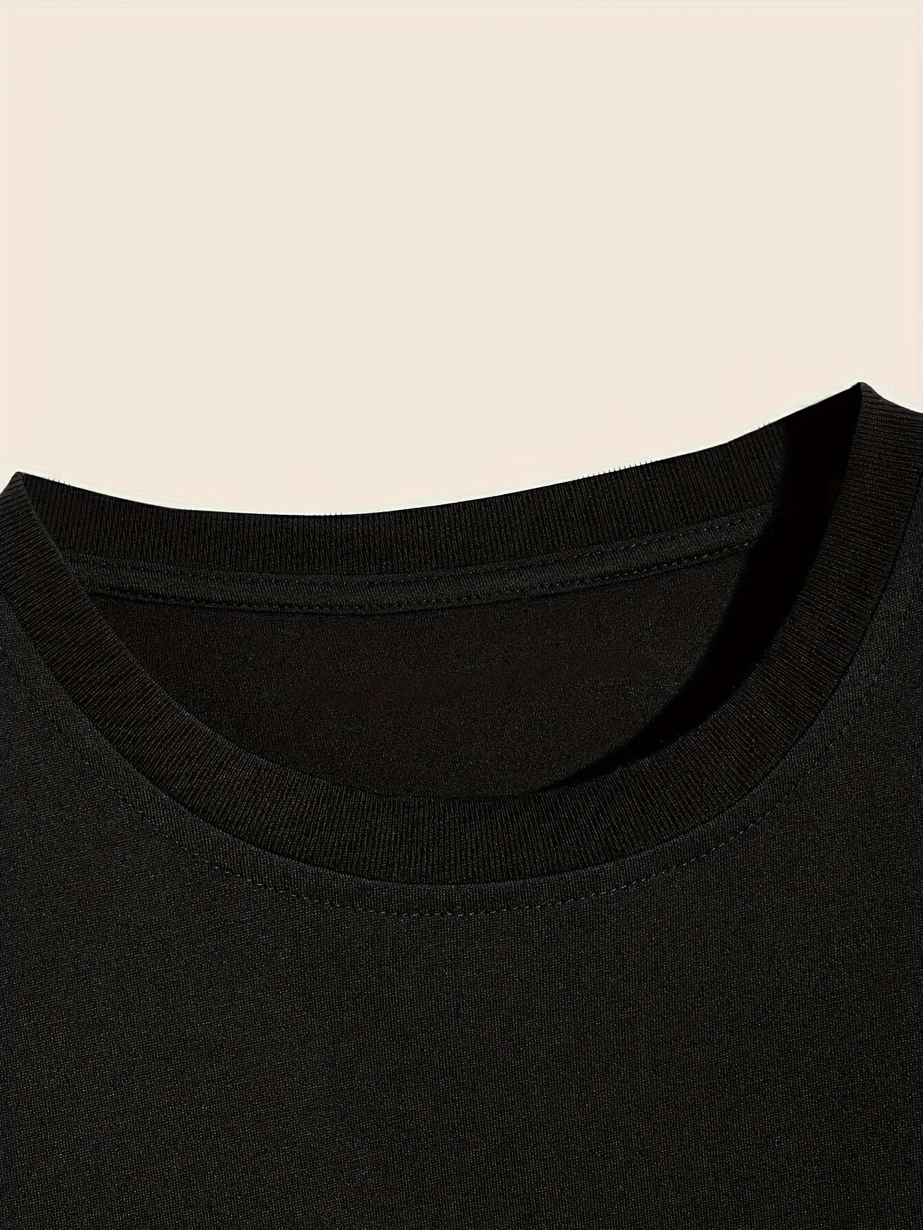 " Better Off Alone "Creative Print Stylish T-shirt For Men Top, Comfortable  Neck Short Sleeve, Suitable For Daily Wear