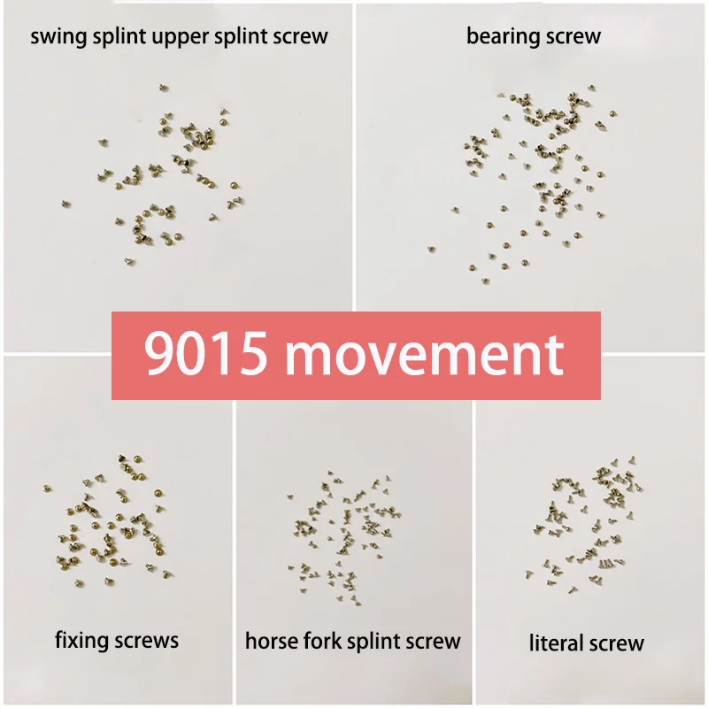 Watch Repair Parts Bearing Screw Swing Splint Screw Fixing Screws Horse Fork Splint Screw Literal Screw Fit Miyota 9015 Movement