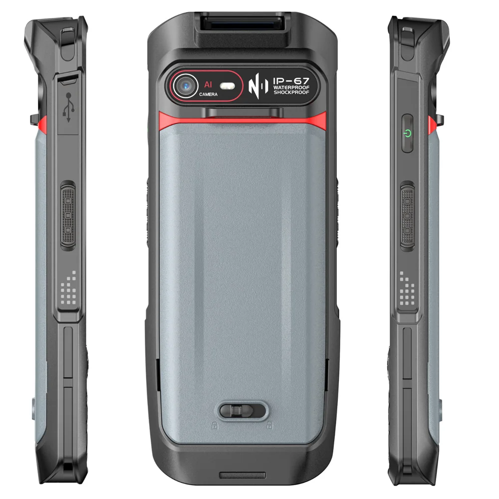 Rugged PDA Android 13 Hot-swappable Battery 6G+64G 2D Barcode Scanner 4G-LTE Wifi Bluetooth GNSS Handheld Data Collector 5200mAh