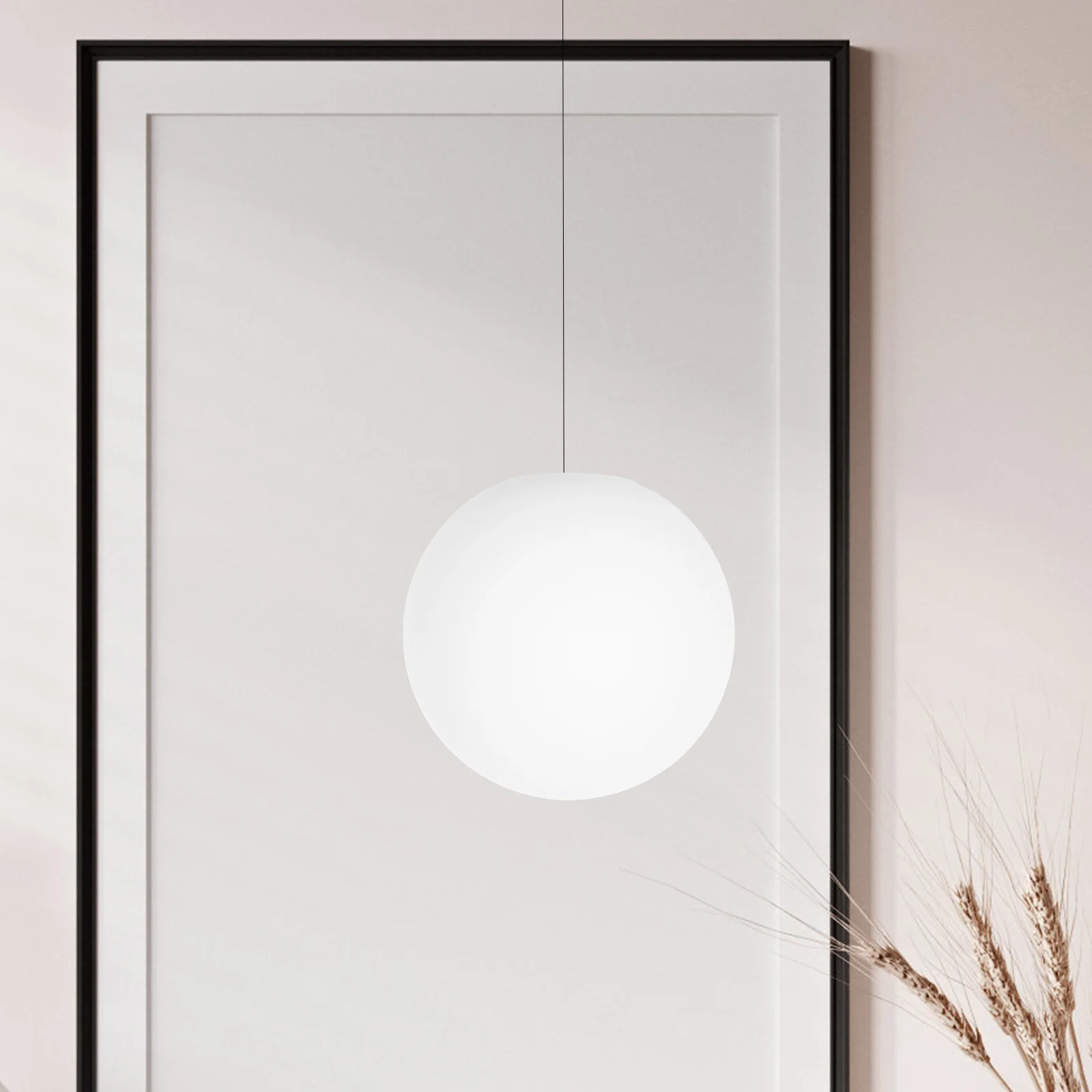 

Glass Lampshade Ball Shaped Home Ceiling Light Shade Decorative Pendant Cover Accessory Warm Light Protector