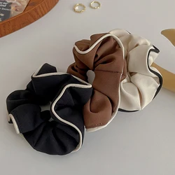 Temperamento coreano Scrunchies per capelli accessori per capelli semplice fascia per capelli donna ragazze porta coda di cavallo elastici per capelli cravatte per capelli