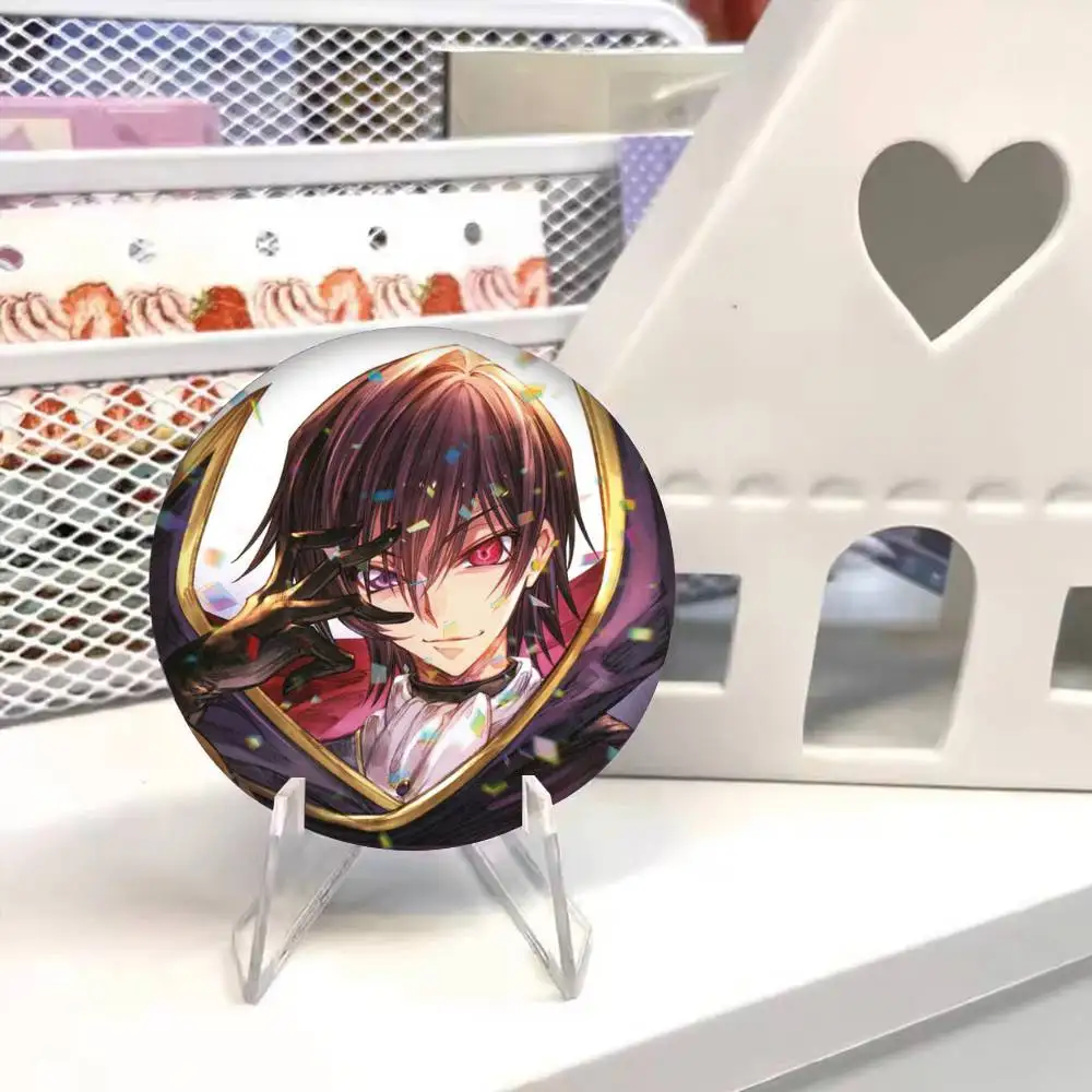 Anime C-CODE GEASS L-Lelouch Rebellion 25mm 32mm 44mm 58mm 75mm Brooches Badges Pins for Accessories Gift