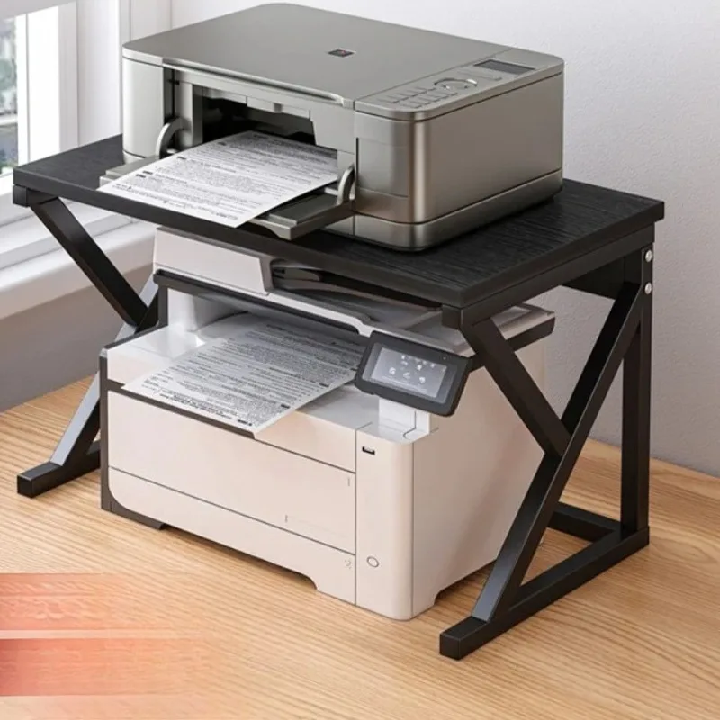 

Desktop File Organizer Shelf, Printer Storage Rack, Multi-Tier Document Tray, Office Book Display Rack and Paper Sorter