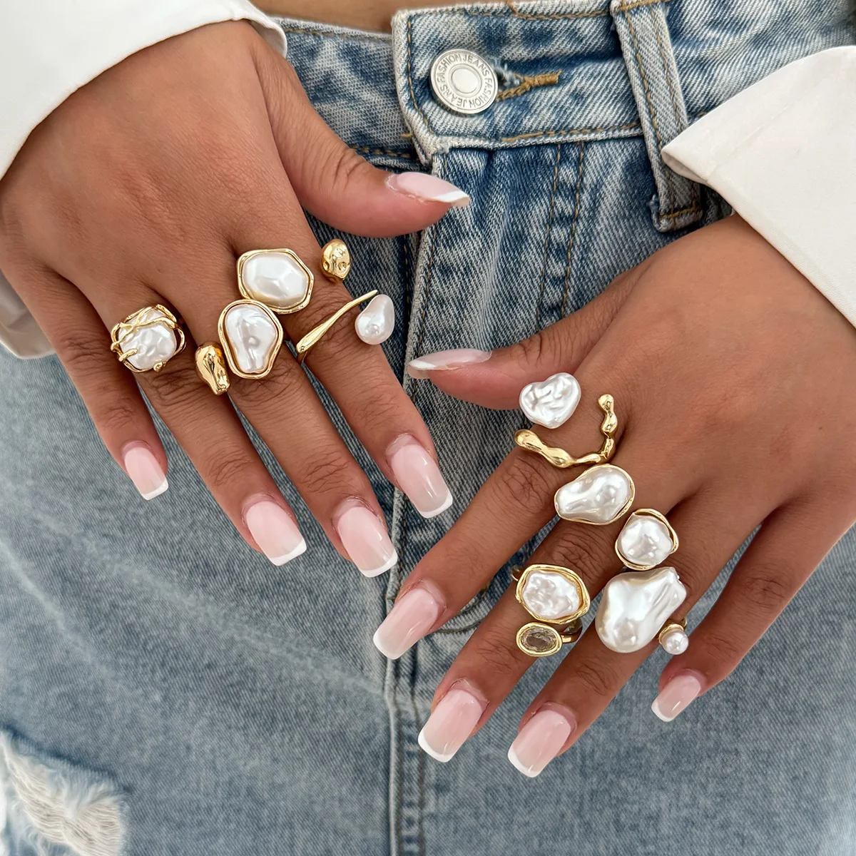 7 sztuk/zestaw Złote Pierścion – Vintage Punk Knuckle Rings Set recenzja i cena