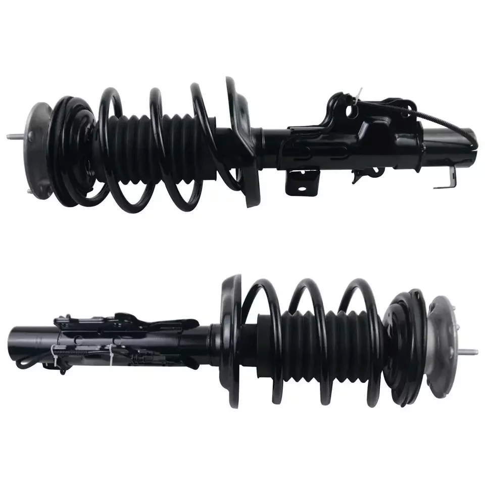 Pair Left+Right Front Shock Absorber Assys for Cadillac CTS w/ Electric 2014-20