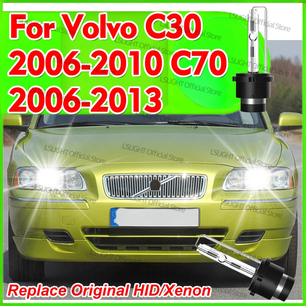 2x Car Lamps 6000K 8000K 10000K Xenon HID D2 D2S Headlight Bulbs For Volvo C30 2006-2010 C70 2006-2013 2007 2008 2009 2011 2012