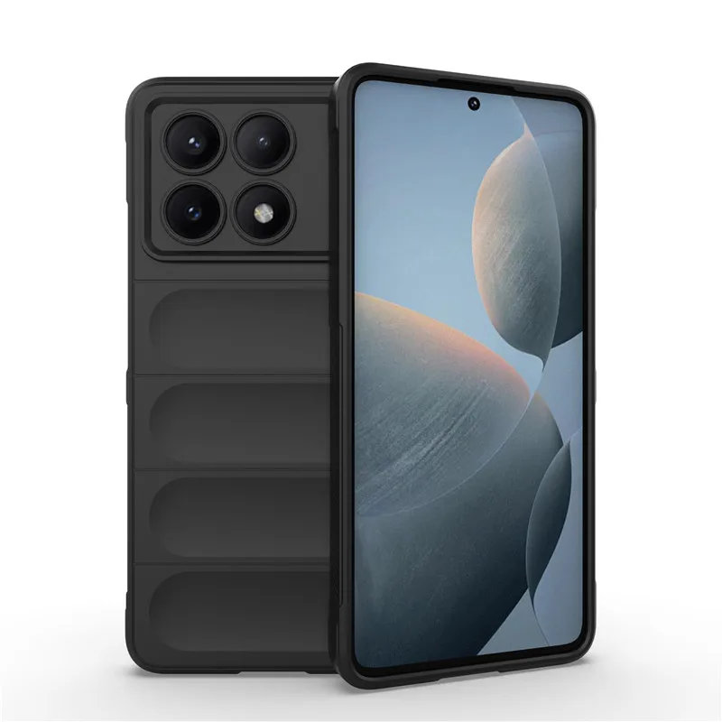 For POCO X6 Pro Cover For POCO X6 Pro 5G Case 6.67 inch Rubber Shockproof Soft Silicone Protective Bumper For Xiaomi POCO X6 Pro