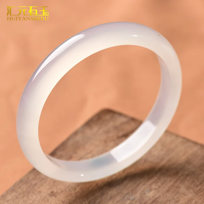 

Натуральный чистый красный толстый агат, полупрозрачный белый халцедоновый браслет, нефритовые украшения для женщин, прямая трансляция.