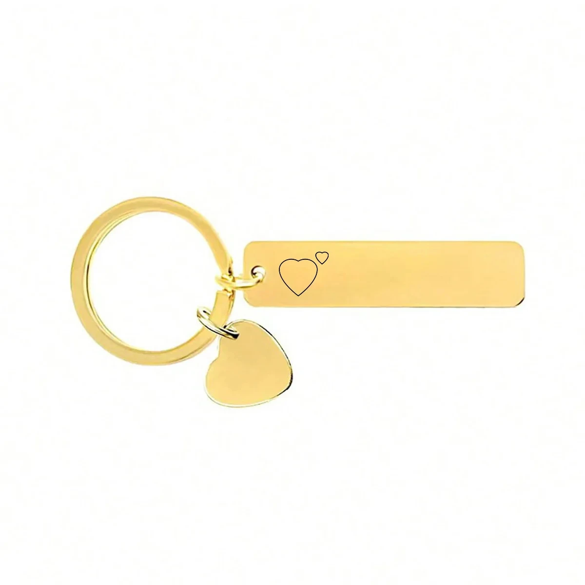 Personalisierter Schlüsselanhänger mit graviertem Namen, individueller Text, Schlüsselanhänger aus Edelstahl, romantisches Valentinstagsgeschenk für Männer und Frauen zum Jahrestag – Detail 9
