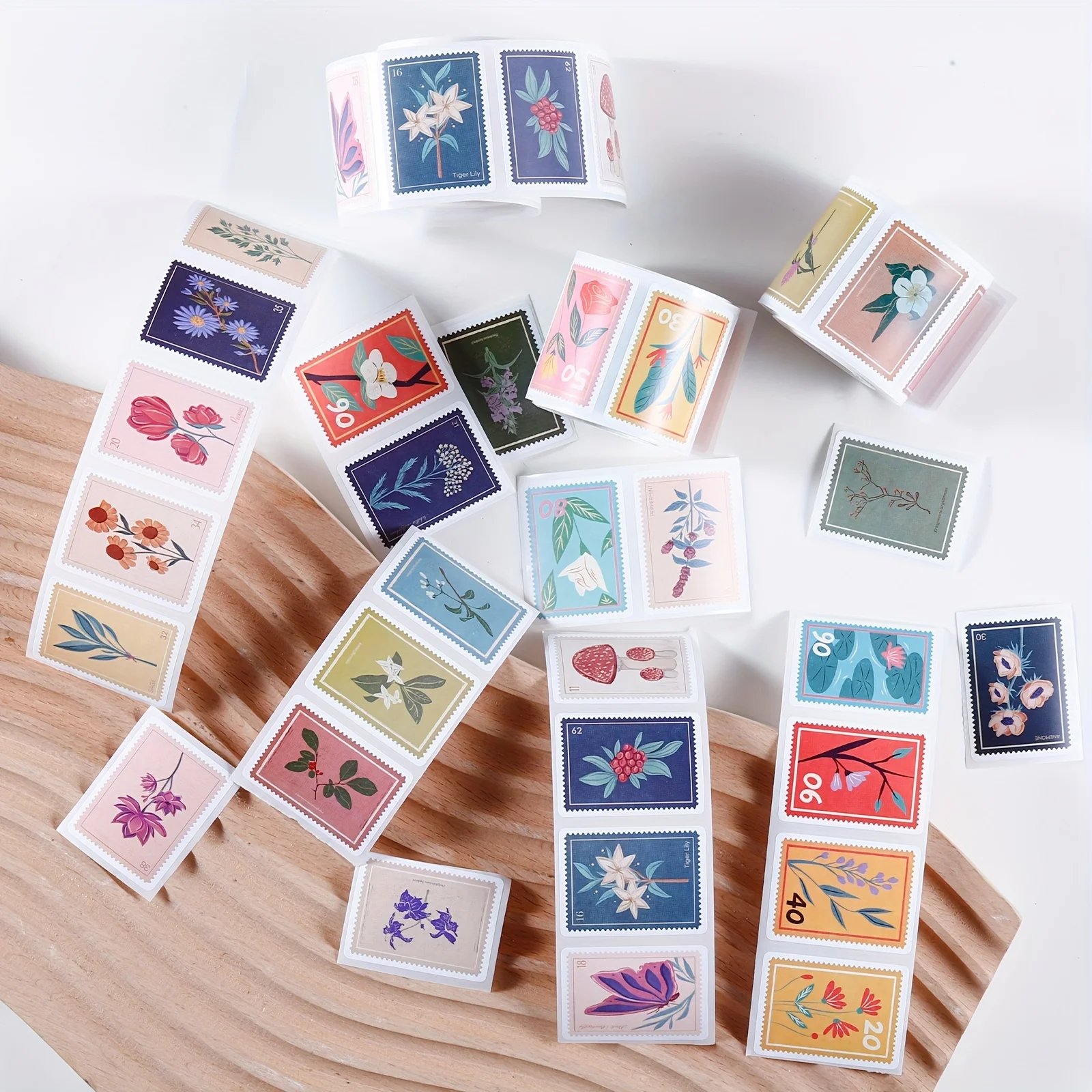 200 Pieces of Cute Plant Flower Stickers, Perfect for Scrapbook, Diary, Add Fun to Your Device!