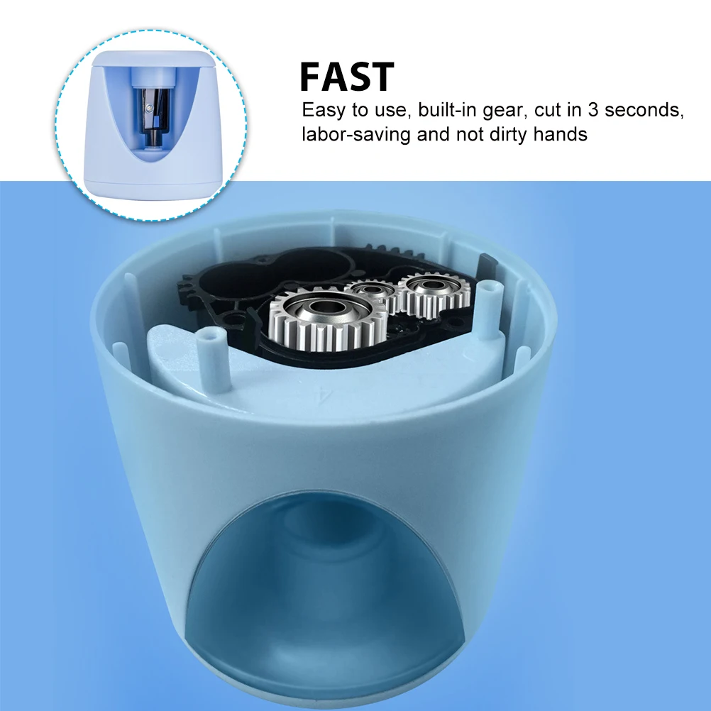 

Adorable Automatic Pencil Sharpener Electric Operated For Kids Students School Stationery Supplies Portable Plastic