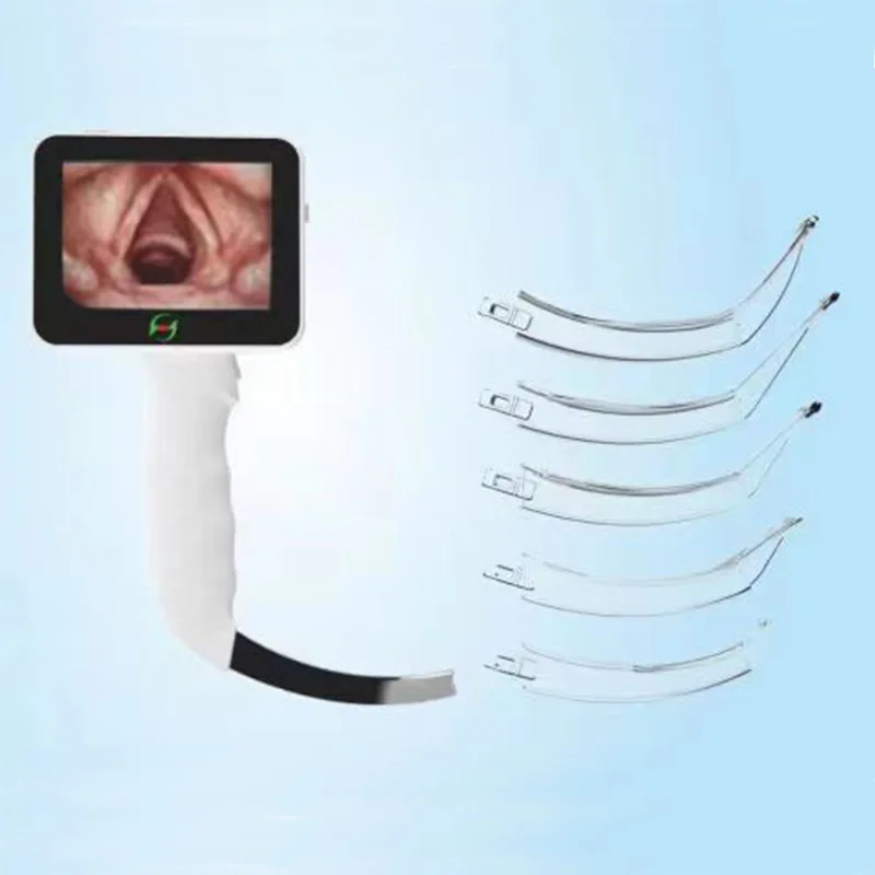 Visual laryngoscope anesthesia device assembly, disposable visual laryngoscope lens