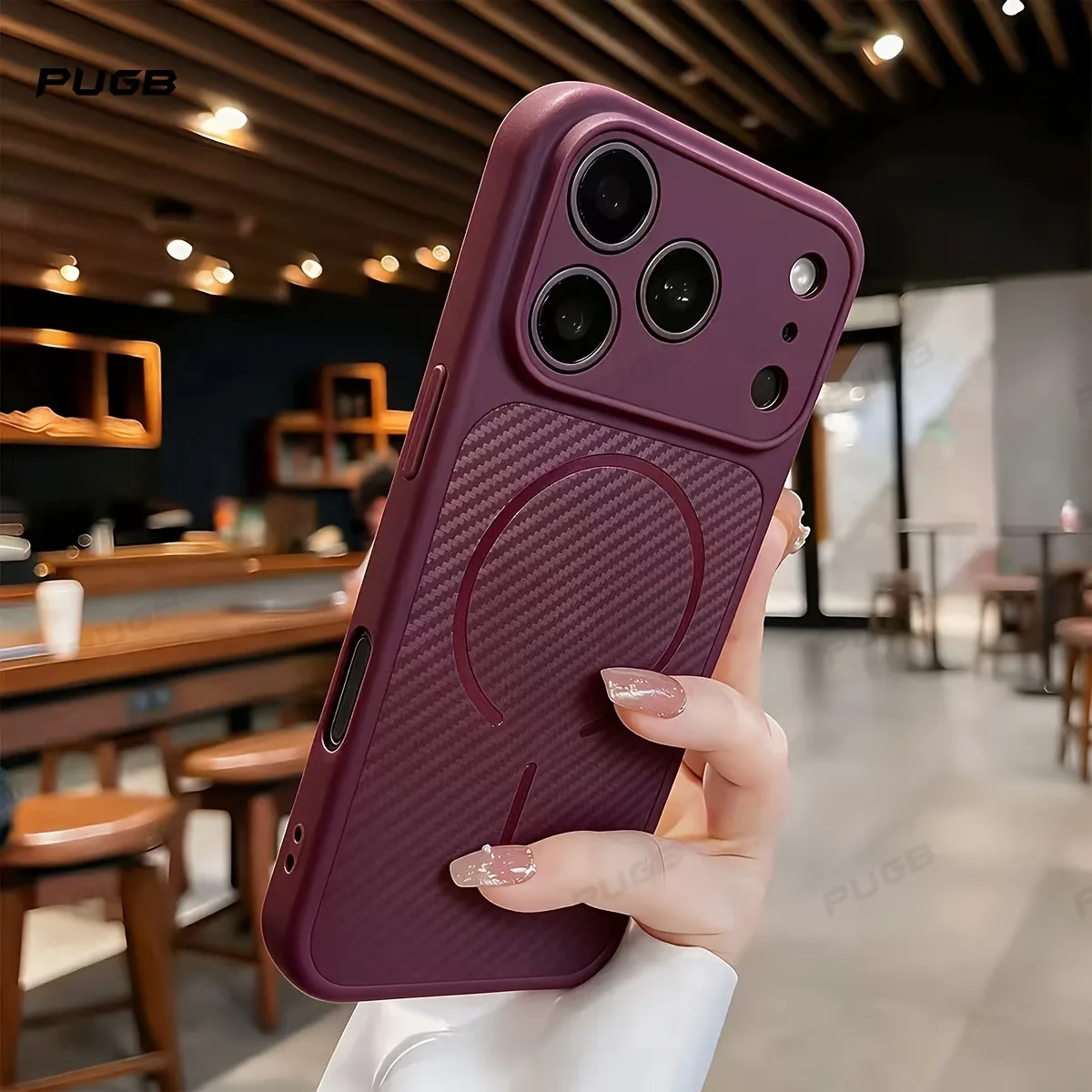 New Arrival Luxury Ultra-Slim Carbon Fibre-Patterned Magnetic Case For iPhone 18 17 16 15 14 13 12 11 Pro Max For Magsafe Cover