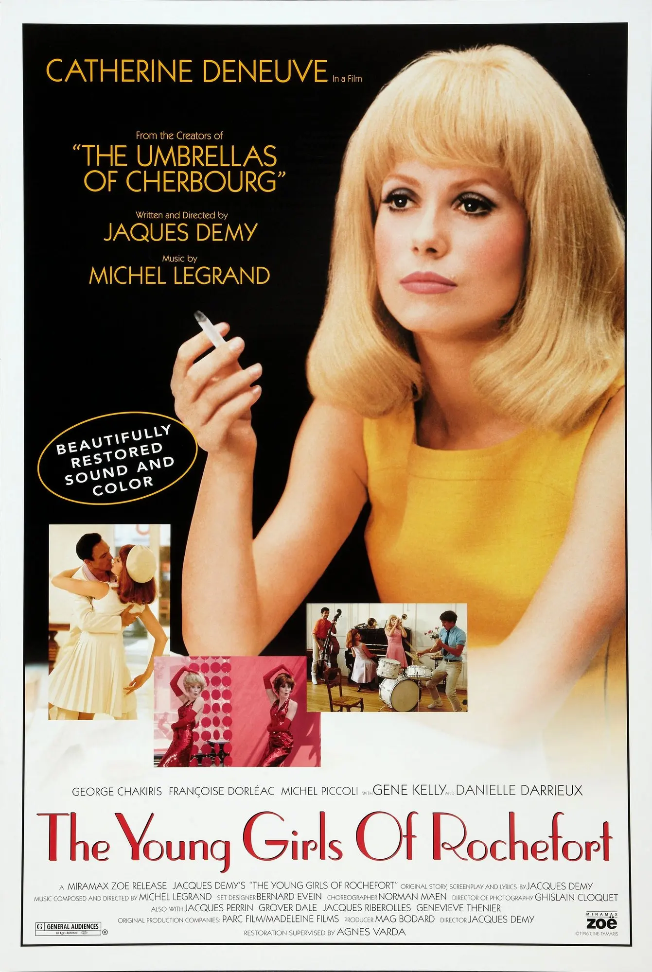 Hot Movie Les Demoiselles de Rochefort (1967) The Young Girls of Rochefort Art SILK POSTER Wall Art Home Decorative painting