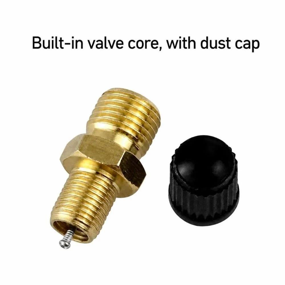 Durable Brass Tire Valve Stems 1/8 NPT 1/4 NPT M8x1 With Cap Air Valves Air Tank Valve