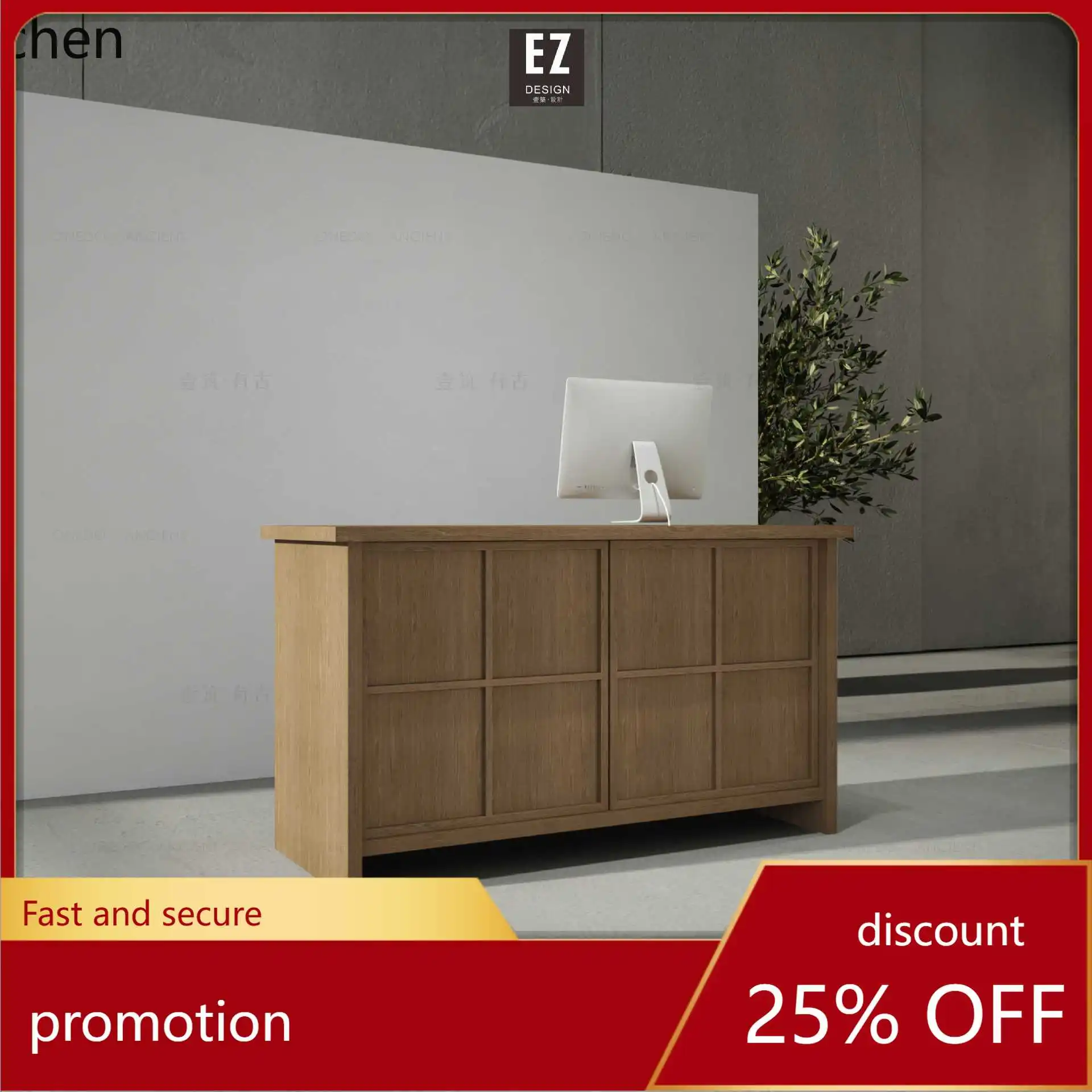 

HXL Retro Cash Register Convenience Store Counter Beauty Salon Retro Cash Register Counter