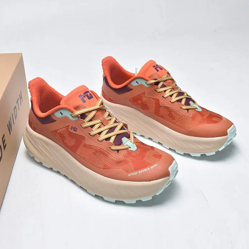 

Mens Deluxe Trail Running Shoes Mens Running Sneakers Shock Absorbing Bounce Breathable Outdoor Racing Sneakers