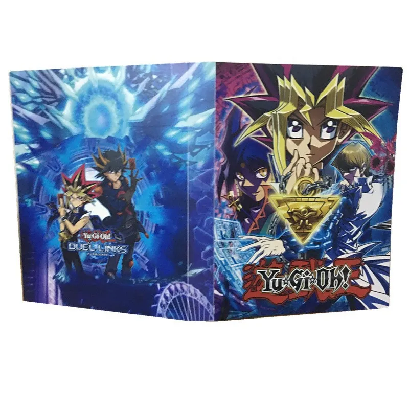 160PCS Yugioh Album Card Holder Book Cartoon Anime Yu Gi Oh Playing Game Card Collectors Notebook Loaded Binder Folder Kids Toys