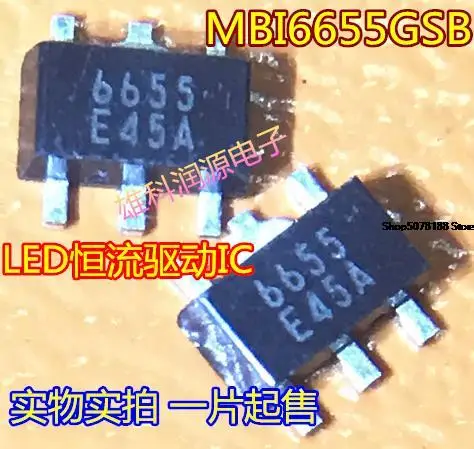 10pieces  MBI6655GSB MBI6655 6655 SOT-89