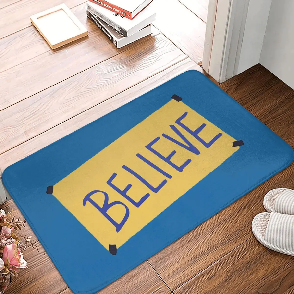 Ted Lasso-Believe Non-slip Doormat Floor Mat Cushion Carpet Rug for Kitchen Entrance Home Bedroom Footpad Mats