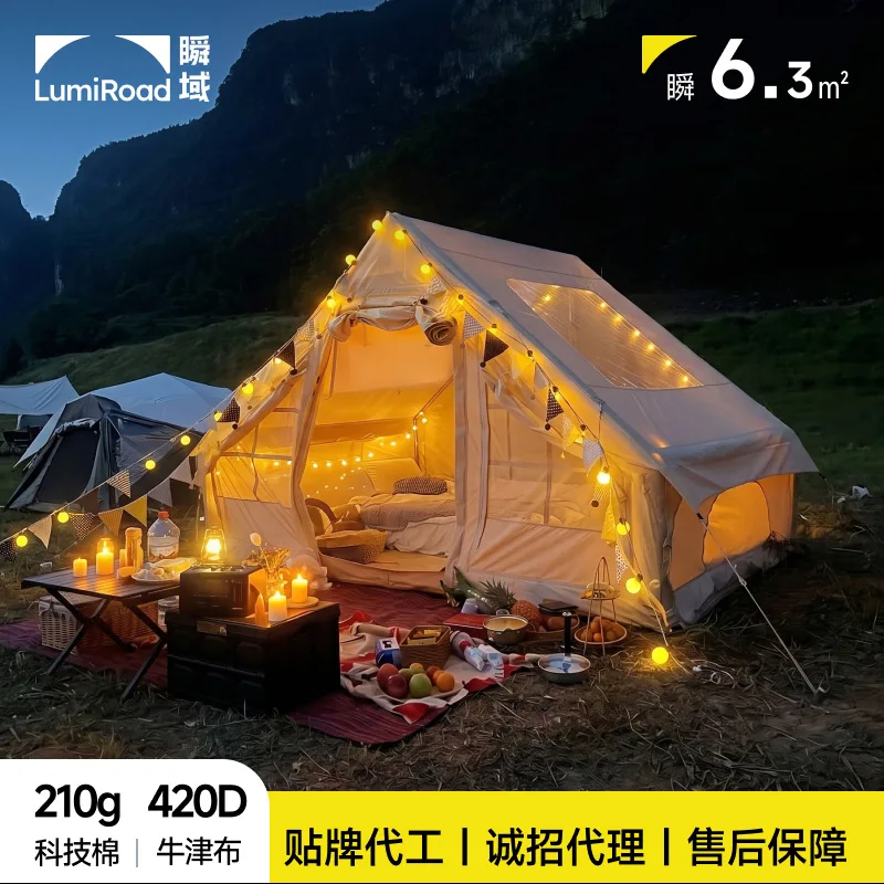 Instantaneous outdoor lightweight inflatable tent 6.3 Supply inflatabletent camping Cross-border wholesale construction