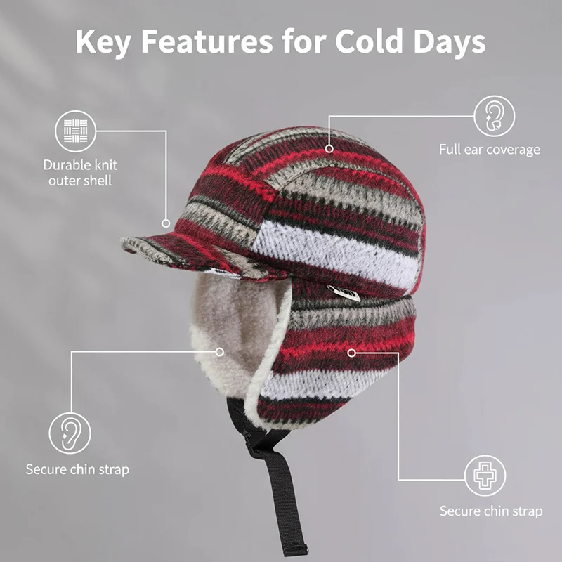 

Мужская шляпа-авиатор из искусственного меха в стиле ретро, женская зимняя кепка-траппер с остроконечными полями и ушками, ветрозащитная для езды на велосипеде