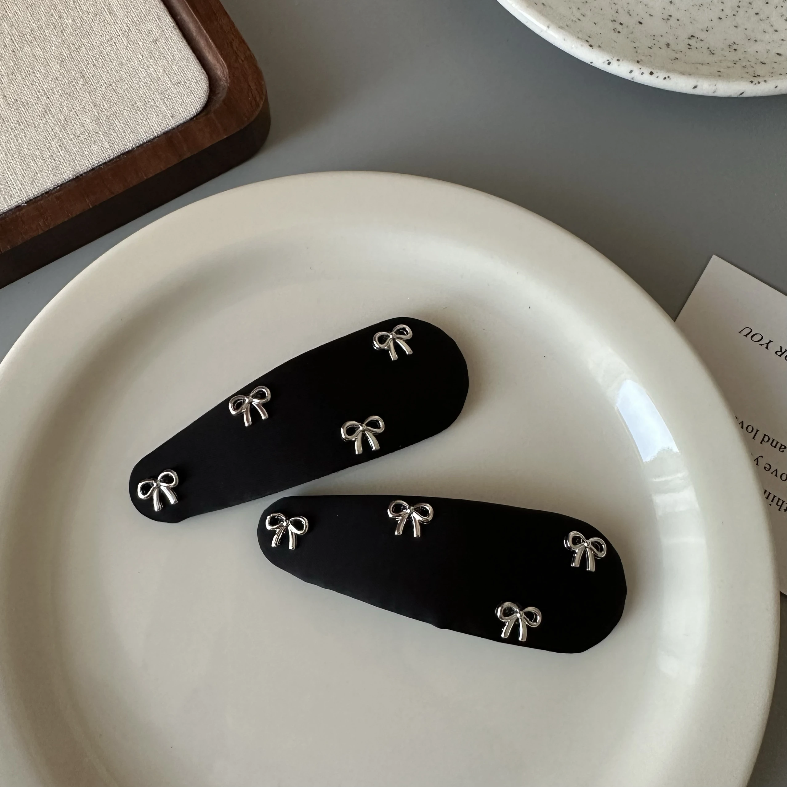 

Тканевый узел Ele Bla, заколка Waterdrop BB, аксессуары для волос, универсальная заколка для волос, корейские заколки для волос Sle Faion