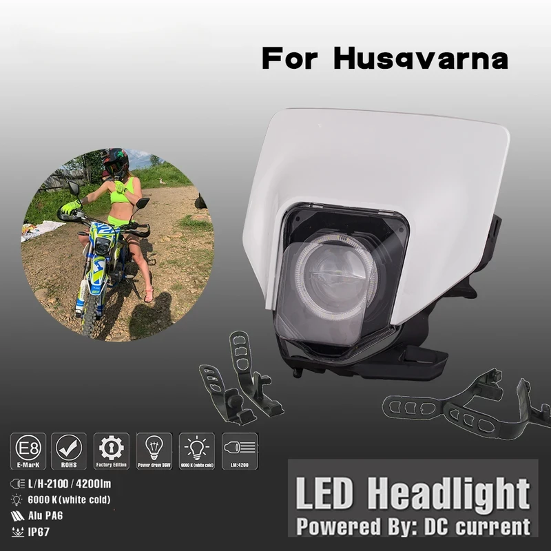 Motorcycle 2022 New Led Headlight Headlight Head Light For Husqvarna FE250 FE350 FE450 Universal Off Road Dirt Bike Led Headligh