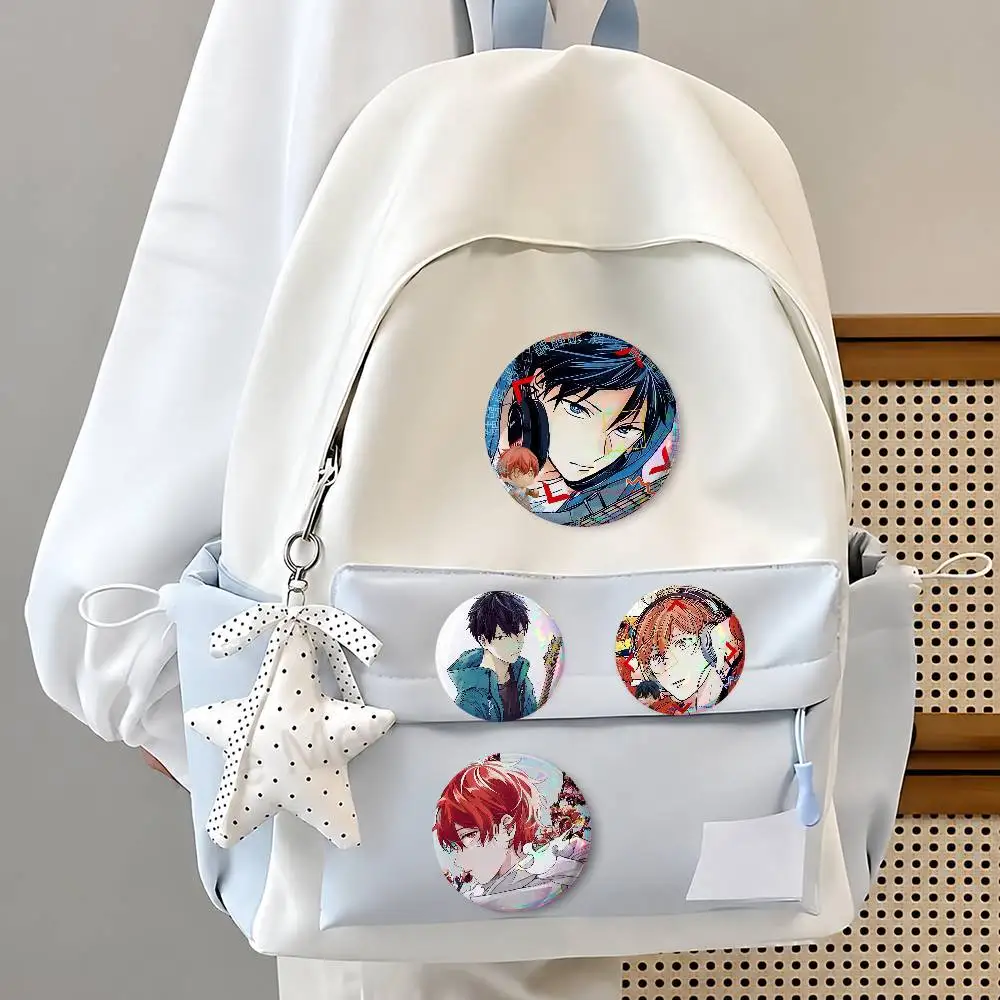 Anime GIVEN Ca-rto-s-o-s-n Fashion Button Badge Pin Set Cool Anime Game Cartoon Music Design Brooch For Backpack Clothes