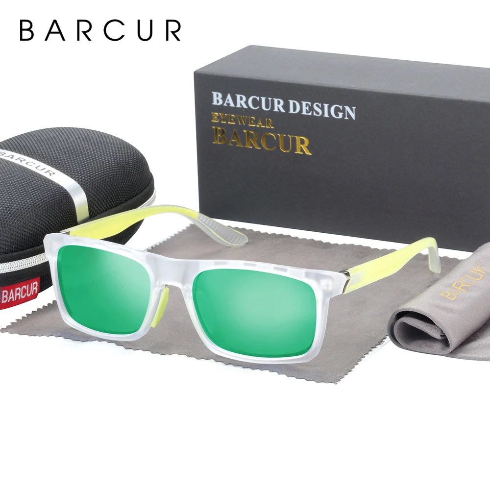 

BARCUR Sunglasses Male Polarized TR90 Polarized Sunglasses for Men Women Sun Glasses Eyeglasses Accessory Oculos