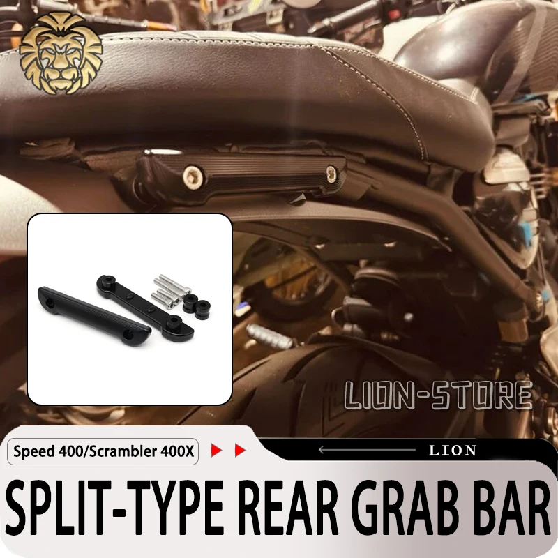 For Triumph Speed 400 / Scrambler 400X  400 X 2024 2025 SPLIT-TYPE REAR GRAB BARmotorcycle accessories COMFORTABLE GRIP