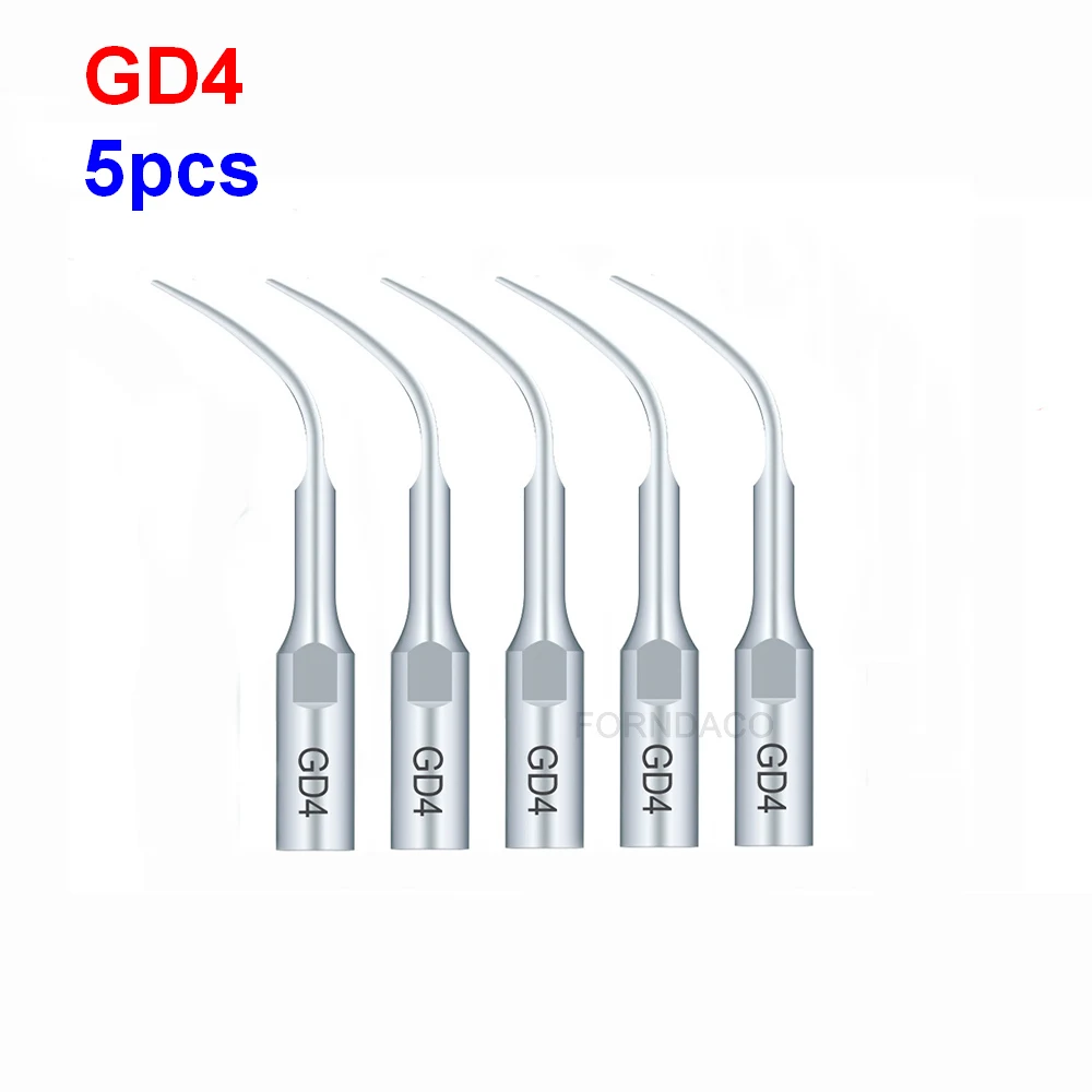 5pcs GD4 dental scaler tips dental equipment  teeth whitening ultrasonic dental scaler tip GD4 for SATELEC NSK GNATUS DTE