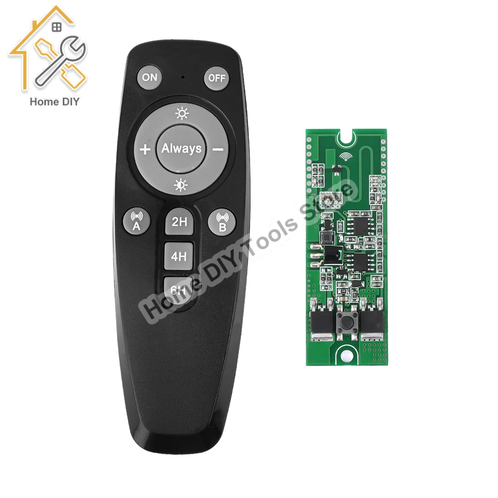 Placa de Controle Automático da Lâmpada com Controle Remoto Led Solar Driver Board Multi-function Creative Indução do Corpo Humano 3.2v 3.7v