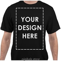 Agregue su propio nombre de texto personalizado mensaje personalizado camiseta para hombre vestido Casual camiseta para hombre de alta calidad 5xL