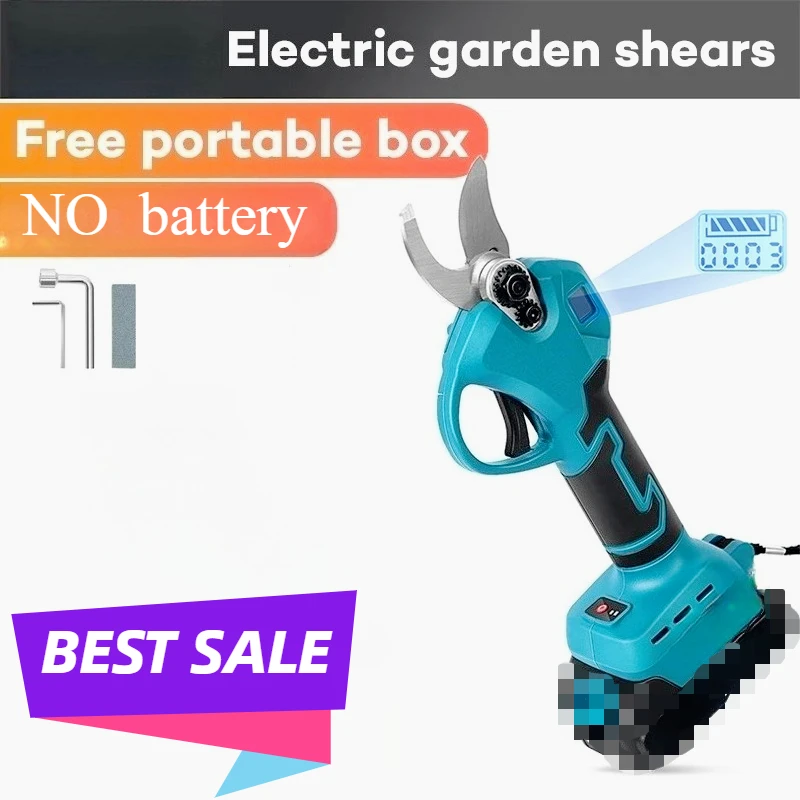 

Бесщеточные электрические секаторы 18 В, садовый инструмент со светодиодным дисплеем для точной обрезки, совместимый с Makita, уход за фруктовыми деревьями