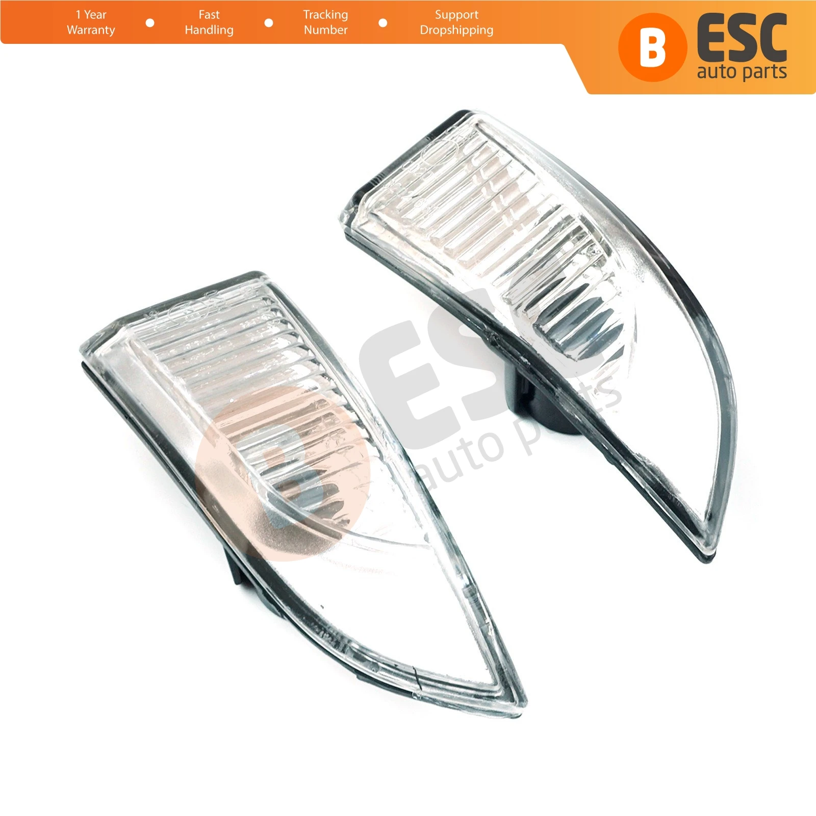 Lente de luz indicadora de espejo retrovisor lateral ESC ESP602 261656470R, 261609550R para Renault Megane MK3 Fluence Latitude Laguna Scenic