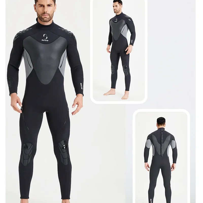 Wetsuit for Men Women 3mm Wetsuits Full Body Back Zip Keep Warm in Cold Water for Scuba Surfing Swimming Diving Snorkeling