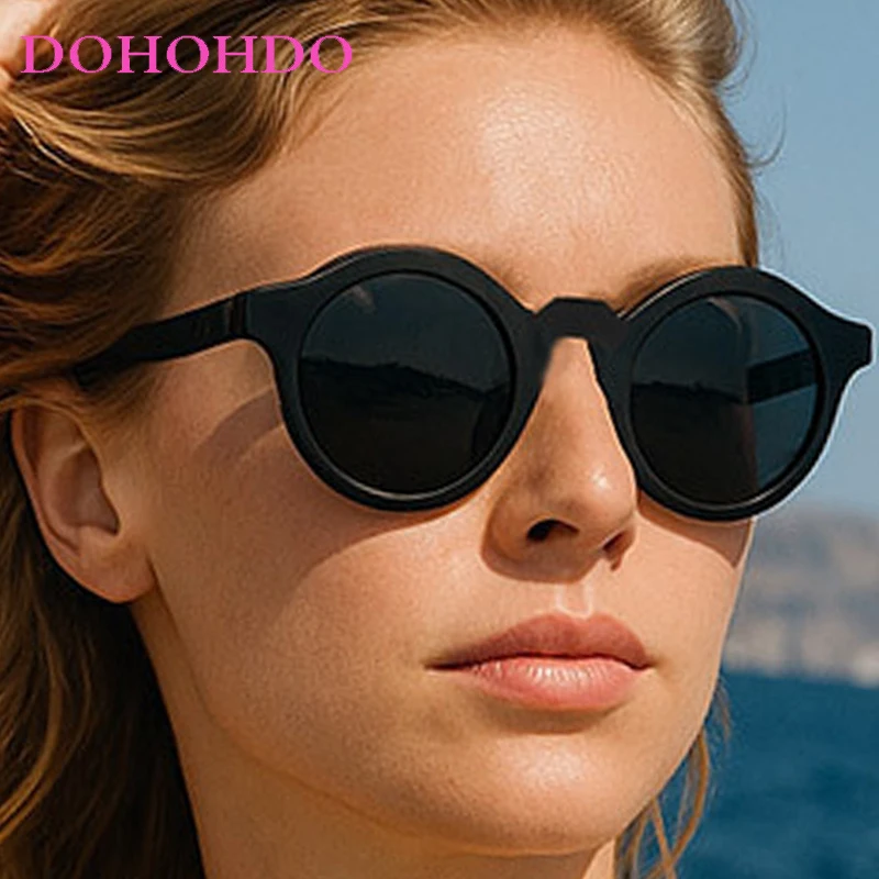 

Vintage Classic Round Small Frame Sun Glasses For Men Trendy Brand Design Women Sunglasses Summer Traveling Drive Eyewear UV400