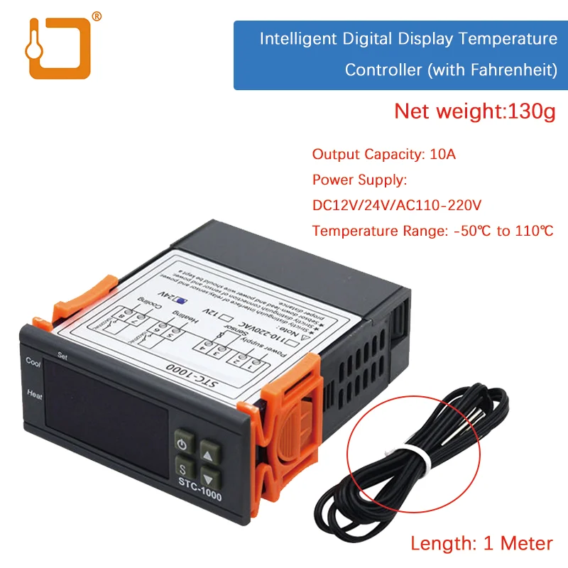 

STC-1000 LED Controlador de temperatura digital Termostato Termorregulador Incubadora 12V 24V 110V 220V