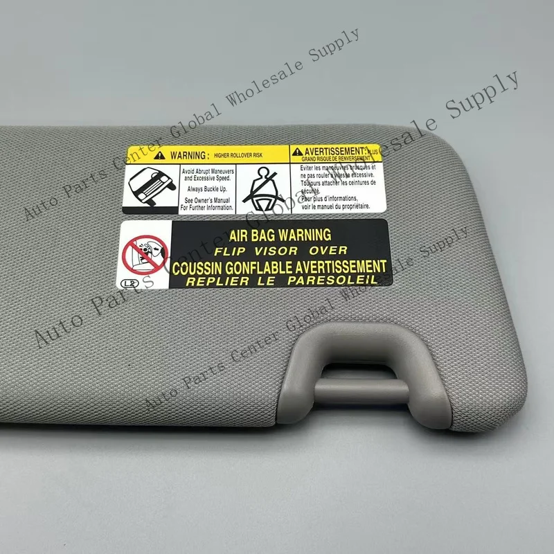 Z+ for NEW TOYOTA 14-19 HIGHLANDER LEFT DRIVER GRAY SUNVISOR W/LIGHT 74320-0E074-B0