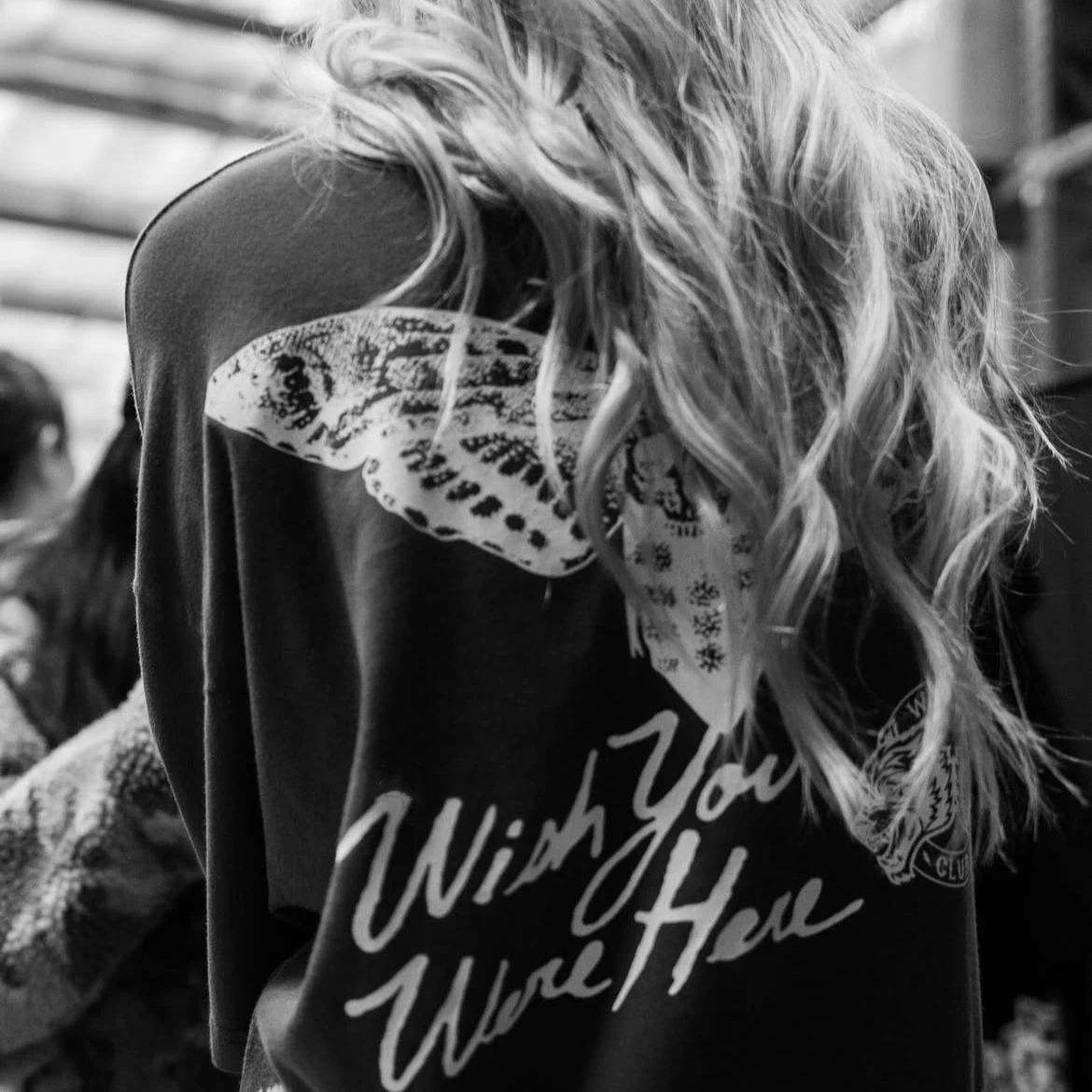 DARCSPORT WISH YOU WERE HERE Camiseta de algodón de gran tamaño para mujer, camiseta con estampado gráfico de gimnasio, camisetas de manga corta con cuello redondo, camisetas Unisex de Hip Hop