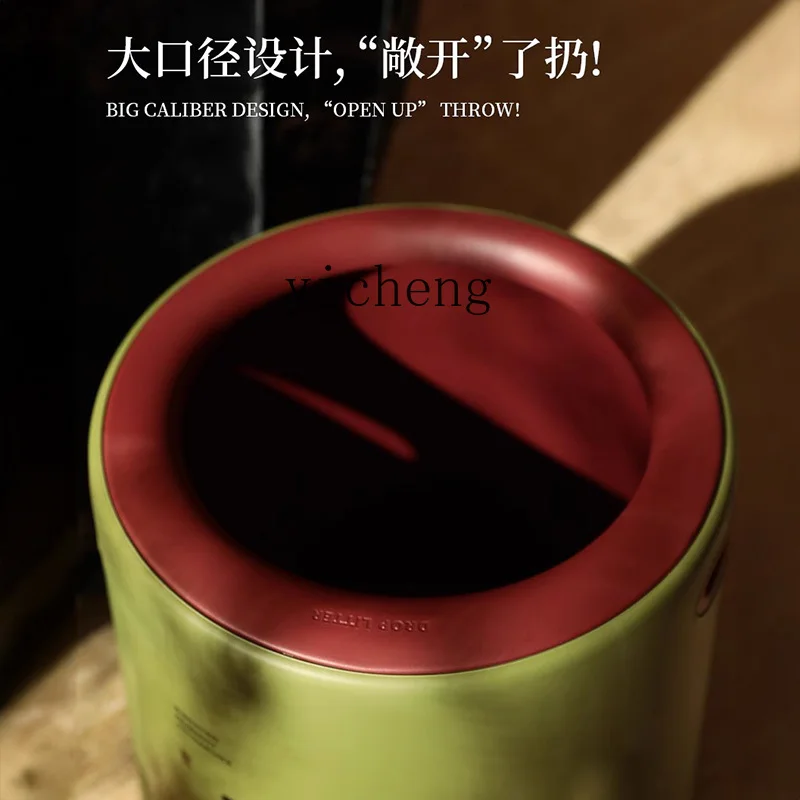 DSA  High-Value Trash Can Household Large Luxury High-End Kitchen Waste Basket living room decoration