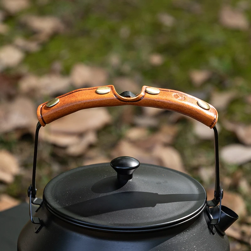 

CAMPINGMOON Новый PT-67/SW-PT термостойкий коричневый рукав из искусственной кожи, нескользящая ручка для чайника для кипячения воды, кемпинга, ручка для кипячения яиц