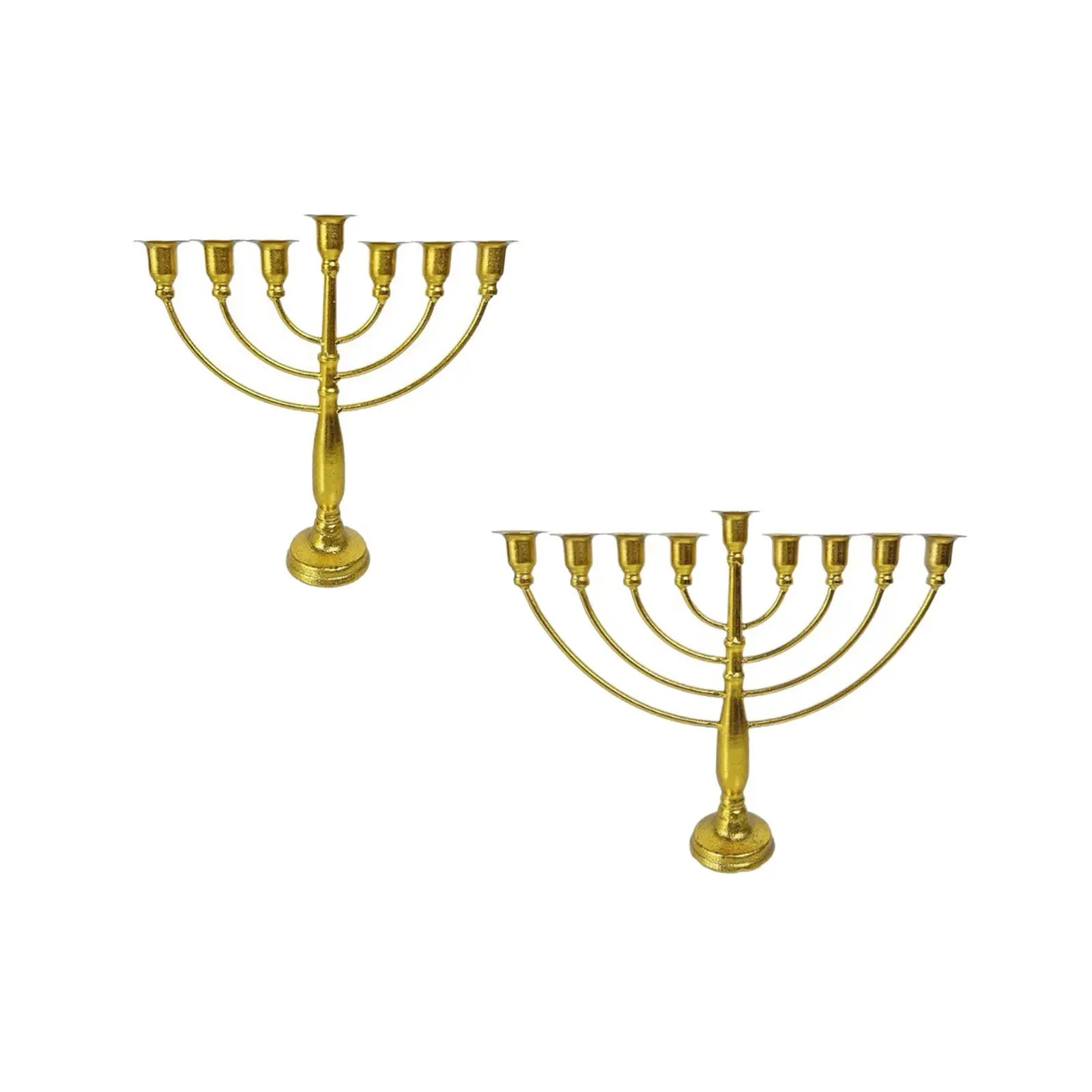 Jewish Candle Holder Menorah Multipurpose for Altar Table Embellishment