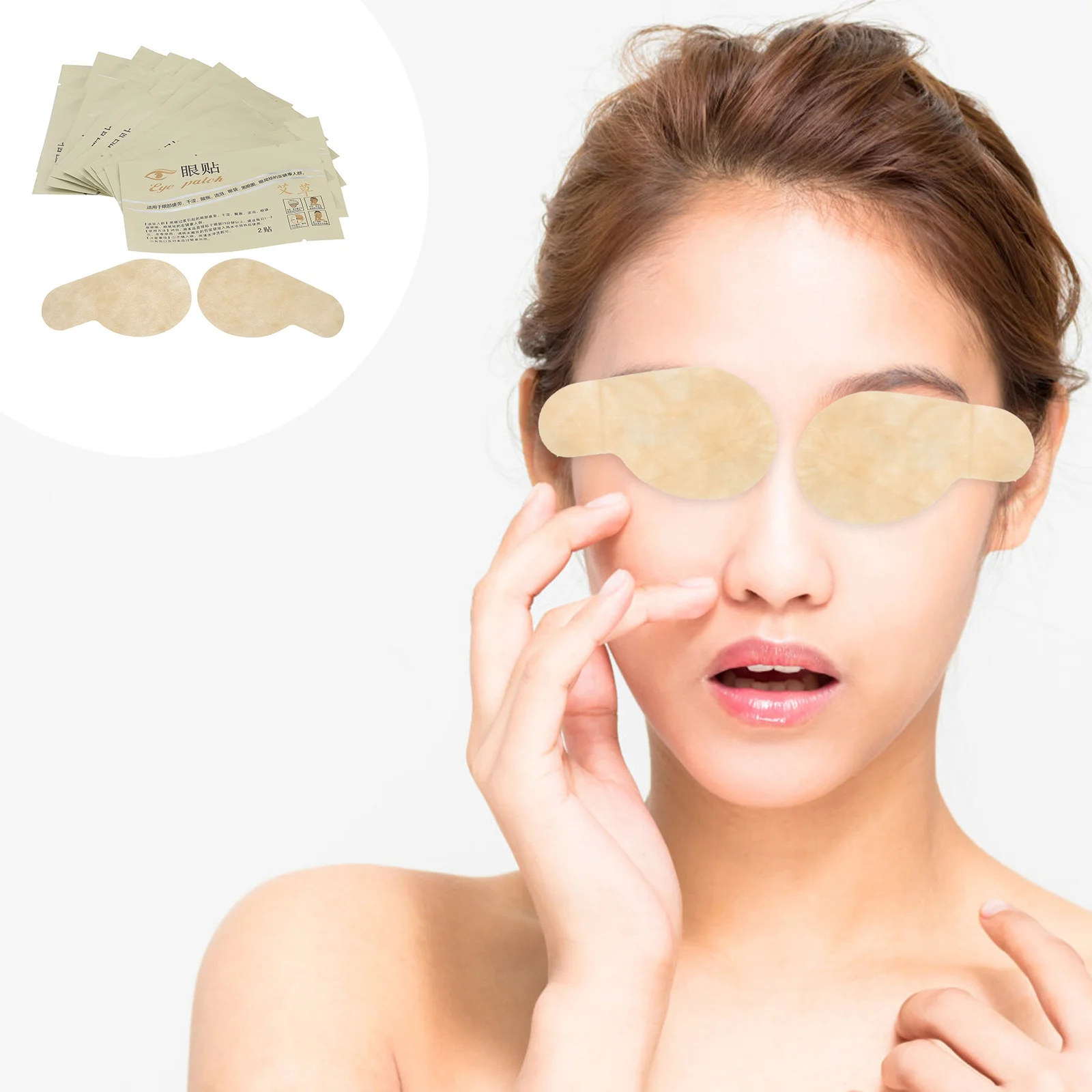 

40Pcs Exquisite Wormwood Eye Hydrating Patch Eyes Anti Wrinkle Moisturizer Nourishing Eye Gel for Stress Relief