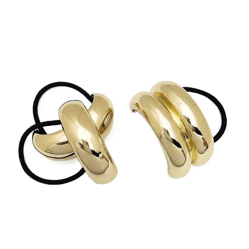 

Vintage Metal Thick U-shaped Metal Hair Bands Ropes Headband Elastic Scrunchies Hairband Tools Fashion Women Hair Accessories