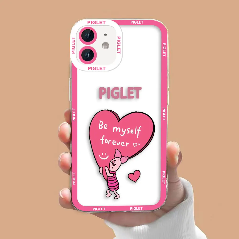 ديزني لطيف P-الخنزير واضح جراب هاتف ل VIVO S1 Z1X V20 V21 V21E V23 V23E V25 V27 V27E V29E V30E V30 V40 V50 V60 لايت حافظة من البولي يوريثان