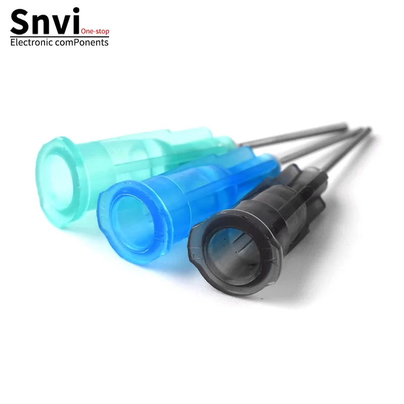 Stainless Steel Luer Lock Dispensing Needle, Precision Dispensing Needle, Industrial Glue Injection Flat-Tip Needle, Plastic-Ste